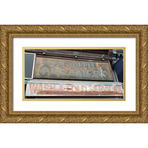 Laundry Gold Ornate Wood Framed Art Print with Double Matting by Phillip, Jamie