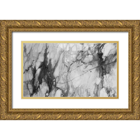 Black Lightning Gold Ornate Wood Framed Art Print with Double Matting by Phillip, Jamie