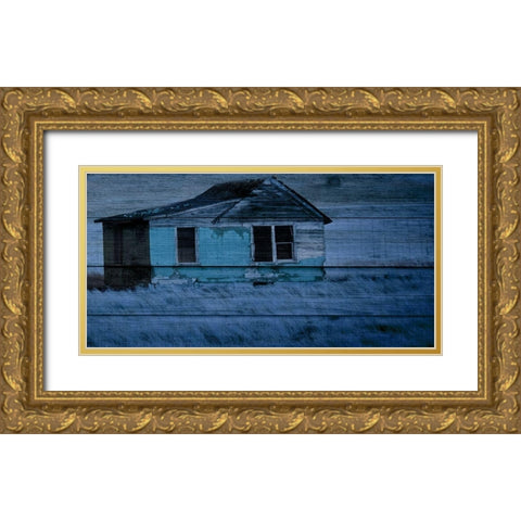 Blue bayou Gold Ornate Wood Framed Art Print with Double Matting by Phillip, Jamie
