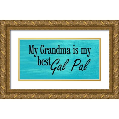 Grandmother Gold Ornate Wood Framed Art Print with Double Matting by Phillip, Jamie