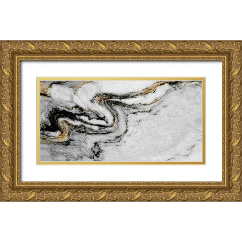 Black Gold Gold Ornate Wood Framed Art Print with Double Matting by Phillip, Jamie
