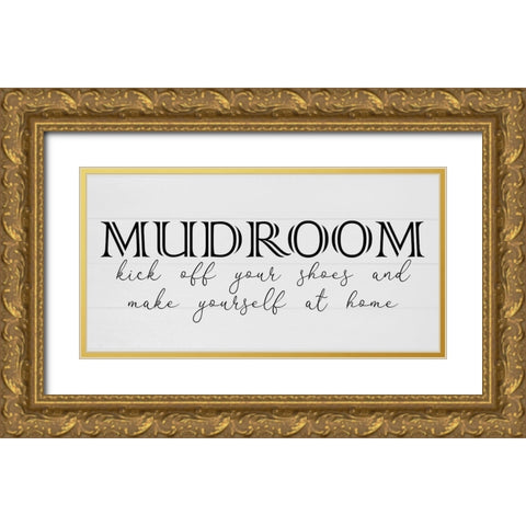 Mudroom Gold Ornate Wood Framed Art Print with Double Matting by Phillip, Jamie