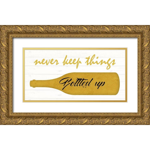 Bottled 2 Gold Ornate Wood Framed Art Print with Double Matting by Phillip, Jamie