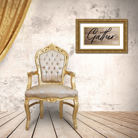 Gather Gold Ornate Wood Framed Art Print with Double Matting by Phillip, Jamie