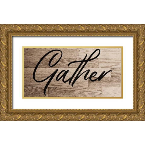 Gather Gold Ornate Wood Framed Art Print with Double Matting by Phillip, Jamie