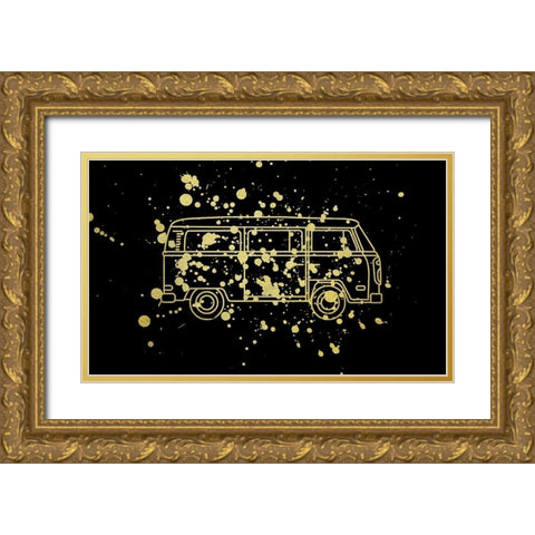 Travel Van 2 Gold Ornate Wood Framed Art Print with Double Matting by Phillip, Jamie