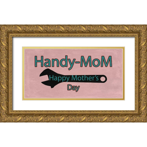 Handymom Gold Ornate Wood Framed Art Print with Double Matting by Phillip, Jamie