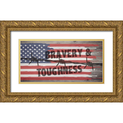 Veteran Gold Ornate Wood Framed Art Print with Double Matting by Phillip, Jamie