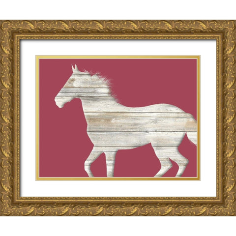 Run Along Gold Ornate Wood Framed Art Print with Double Matting by Phillip, Jamie