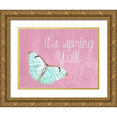 Spring Gold Ornate Wood Framed Art Print with Double Matting by Phillip, Jamie