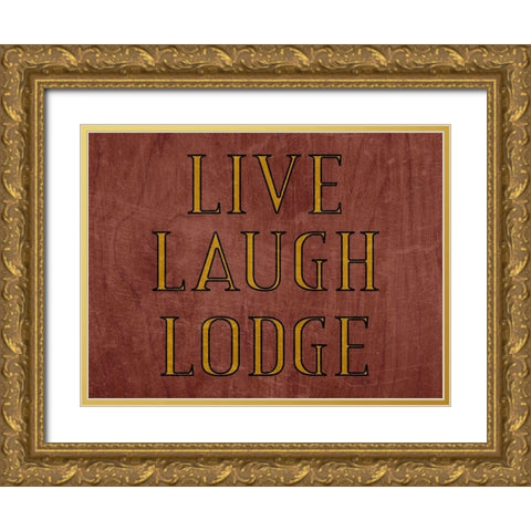 Lodge Gold Ornate Wood Framed Art Print with Double Matting by Phillip, Jamie