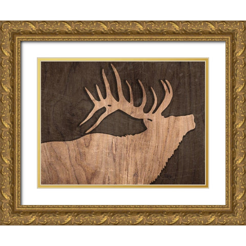 Lodge 4 Gold Ornate Wood Framed Art Print with Double Matting by Phillip, Jamie