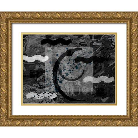 Lanskana Gold Ornate Wood Framed Art Print with Double Matting by Phillip, Jamie