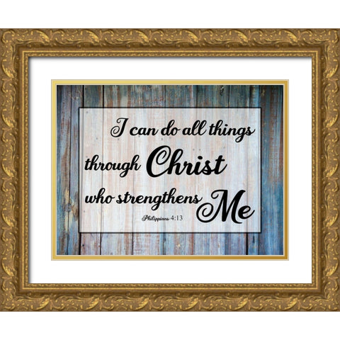 Christ Gold Ornate Wood Framed Art Print with Double Matting by Phillip, Jamie
