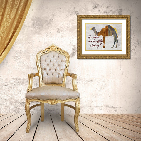 Holy Night Gold Ornate Wood Framed Art Print with Double Matting by Phillip, Jamie