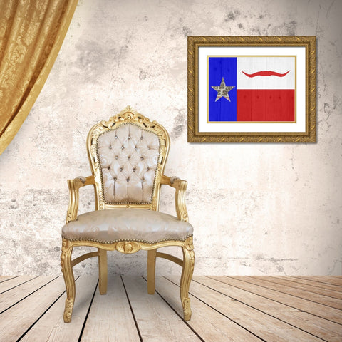 Texas 3 Gold Ornate Wood Framed Art Print with Double Matting by Phillip, Jamie