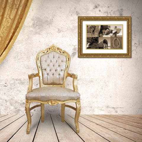 Wild West 2 Gold Ornate Wood Framed Art Print with Double Matting by Phillip, Jamie