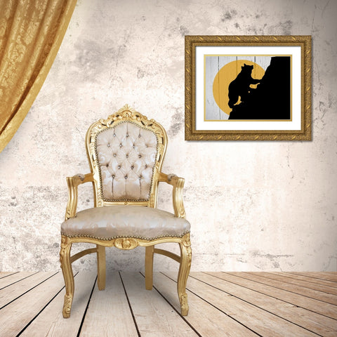 Bear Mountain Gold Ornate Wood Framed Art Print with Double Matting by Phillip, Jamie