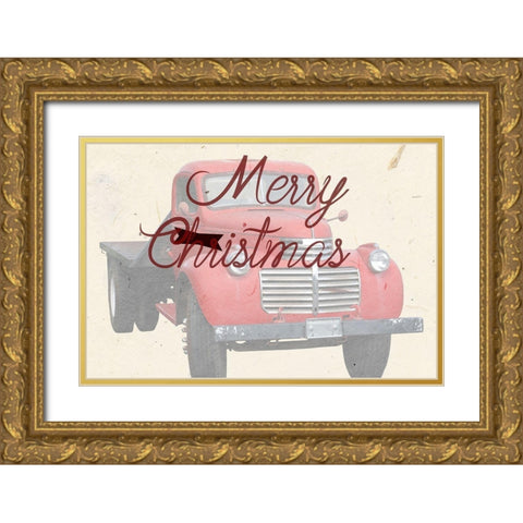 Christmas Gold Ornate Wood Framed Art Print with Double Matting by Phillip, Jamie