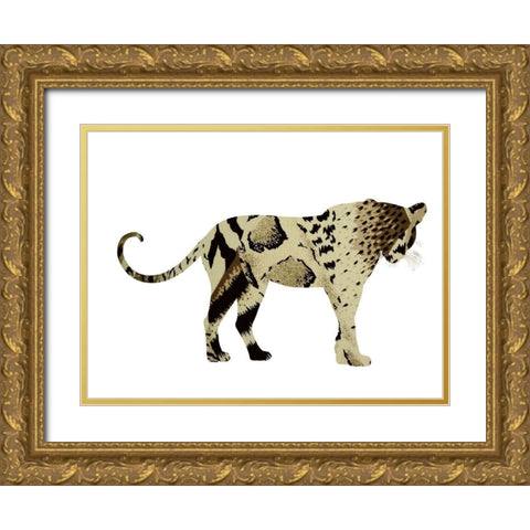 Light Paw Gold Ornate Wood Framed Art Print with Double Matting by Phillip, Jamie