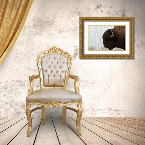 Bison Season 4 Gold Ornate Wood Framed Art Print with Double Matting by Phillip, Jamie