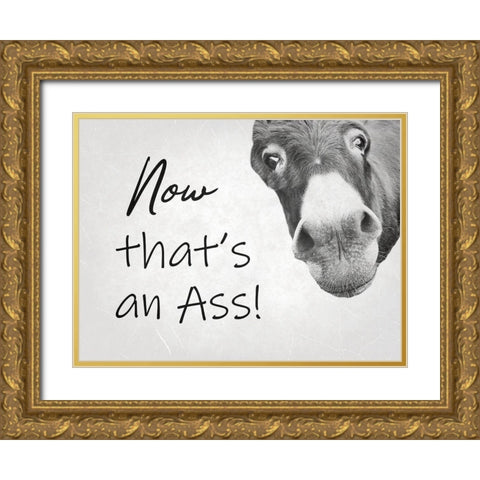 Ass Gold Ornate Wood Framed Art Print with Double Matting by Phillip, Jamie