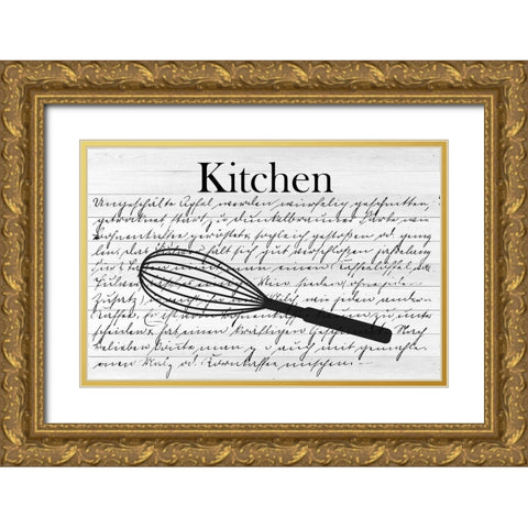 Kitchen Gold Ornate Wood Framed Art Print with Double Matting by Phillip, Jamie