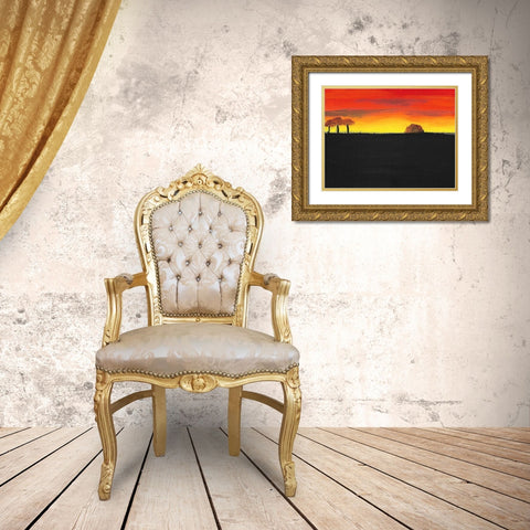 Prosperity Land Gold Ornate Wood Framed Art Print with Double Matting by Phillip, Jamie