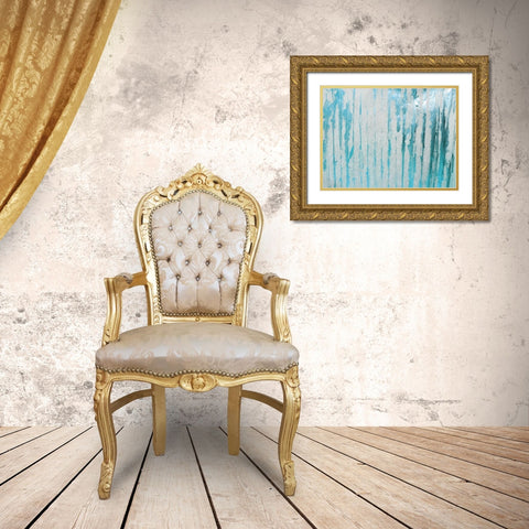 Blue Bond 1 Gold Ornate Wood Framed Art Print with Double Matting by Phillip, Jamie