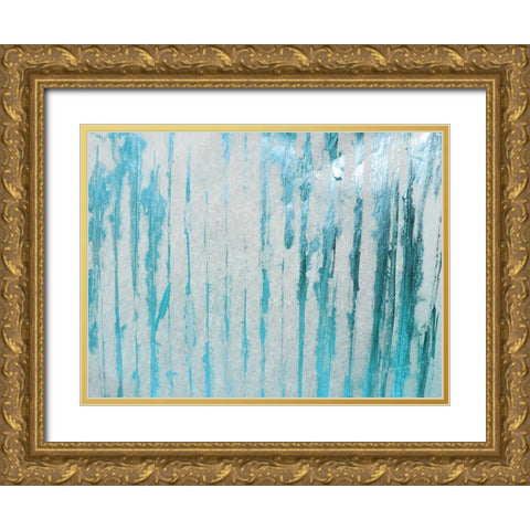 Blue Bond 1 Gold Ornate Wood Framed Art Print with Double Matting by Phillip, Jamie