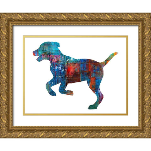Good Dog 1 Gold Ornate Wood Framed Art Print with Double Matting by Phillip, Jamie
