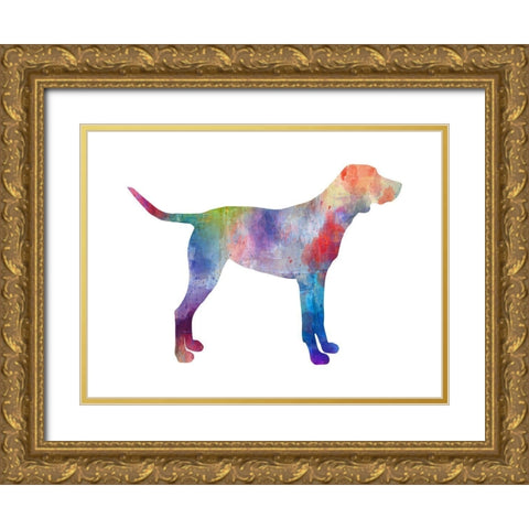 Good Dog 2 Gold Ornate Wood Framed Art Print with Double Matting by Phillip, Jamie