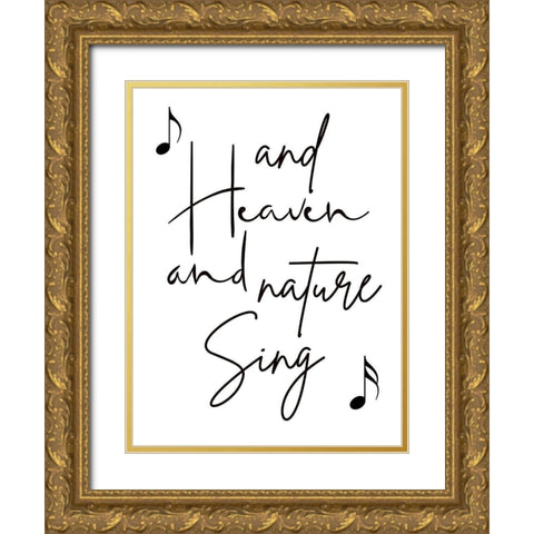 Heaven and Nature Gold Ornate Wood Framed Art Print with Double Matting by Phillip, Jamie