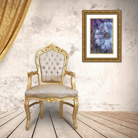 Family Gold Ornate Wood Framed Art Print with Double Matting by Phillip, Jamie