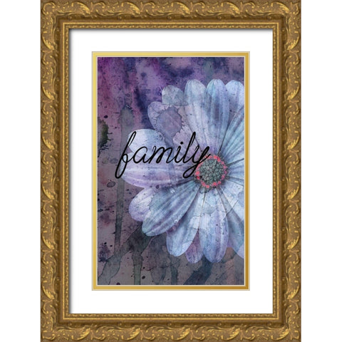 Family Gold Ornate Wood Framed Art Print with Double Matting by Phillip, Jamie