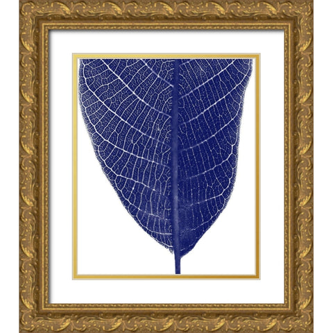 Indigo Half 2 Gold Ornate Wood Framed Art Print with Double Matting by Phillip, Jamie