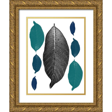 Multi Colored Gold Ornate Wood Framed Art Print with Double Matting by Phillip, Jamie