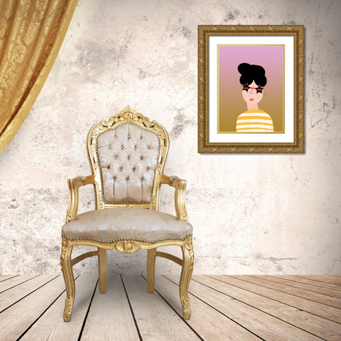 Isabella Gold Ornate Wood Framed Art Print with Double Matting by Phillip, Jamie