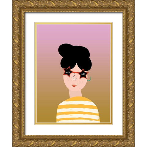 Isabella Gold Ornate Wood Framed Art Print with Double Matting by Phillip, Jamie