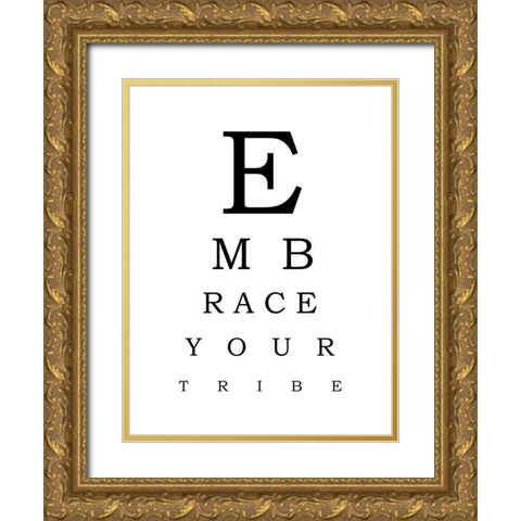 Embrace Gold Ornate Wood Framed Art Print with Double Matting by Phillip, Jamie