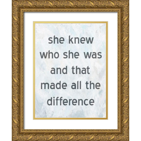 Know Yourself Gold Ornate Wood Framed Art Print with Double Matting by Phillip, Jamie