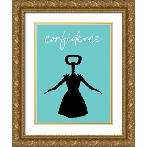 Confidence Gold Ornate Wood Framed Art Print with Double Matting by Phillip, Jamie