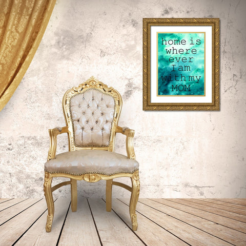 My Mom Gold Ornate Wood Framed Art Print with Double Matting by Phillip, Jamie