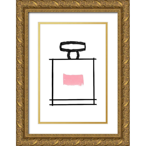 Perfume 3 Gold Ornate Wood Framed Art Print with Double Matting by Phillip, Jamie