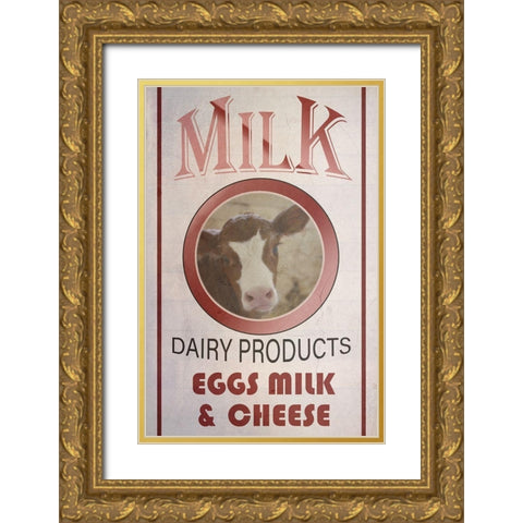 Dairy Gold Ornate Wood Framed Art Print with Double Matting by Phillip, Jamie