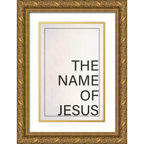 Jesus Gold Ornate Wood Framed Art Print with Double Matting by Phillip, Jamie