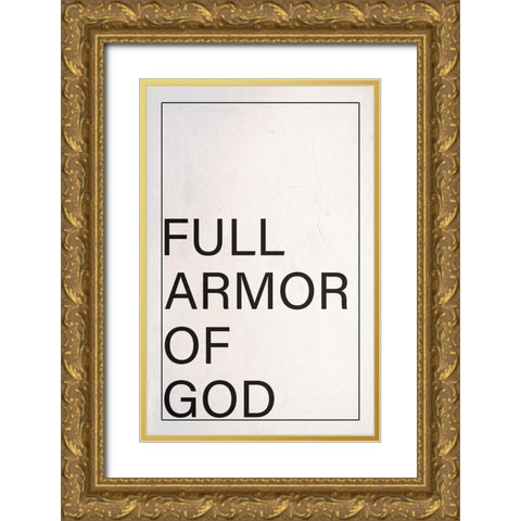 Armor Gold Ornate Wood Framed Art Print with Double Matting by Phillip, Jamie