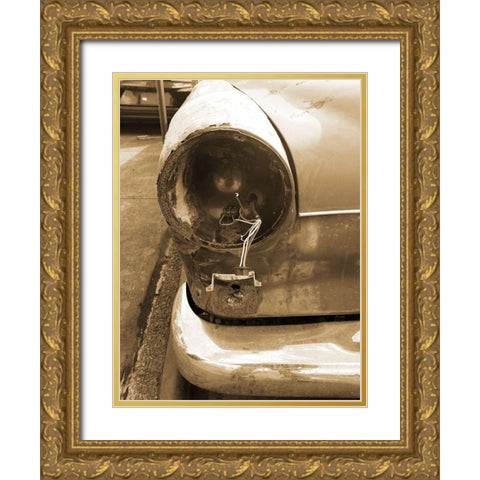 Vintage Benz Car 1 Gold Ornate Wood Framed Art Print with Double Matting by Phillip, Jamie