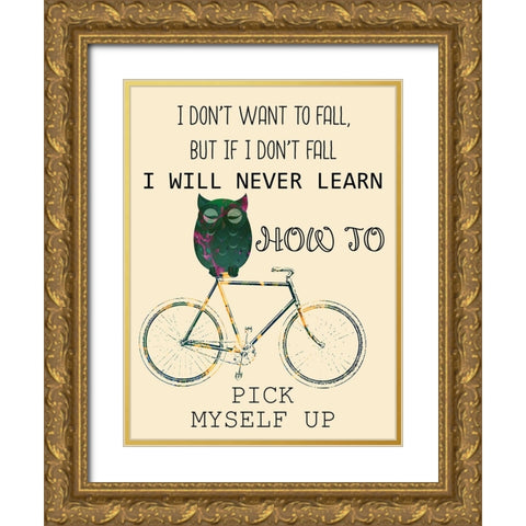 Bicycle Travel 5 Gold Ornate Wood Framed Art Print with Double Matting by Phillip, Jamie