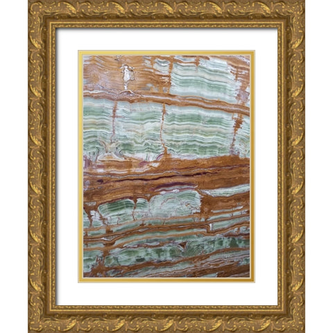 Marble Glaze 2 Gold Ornate Wood Framed Art Print with Double Matting by Phillip, Jamie